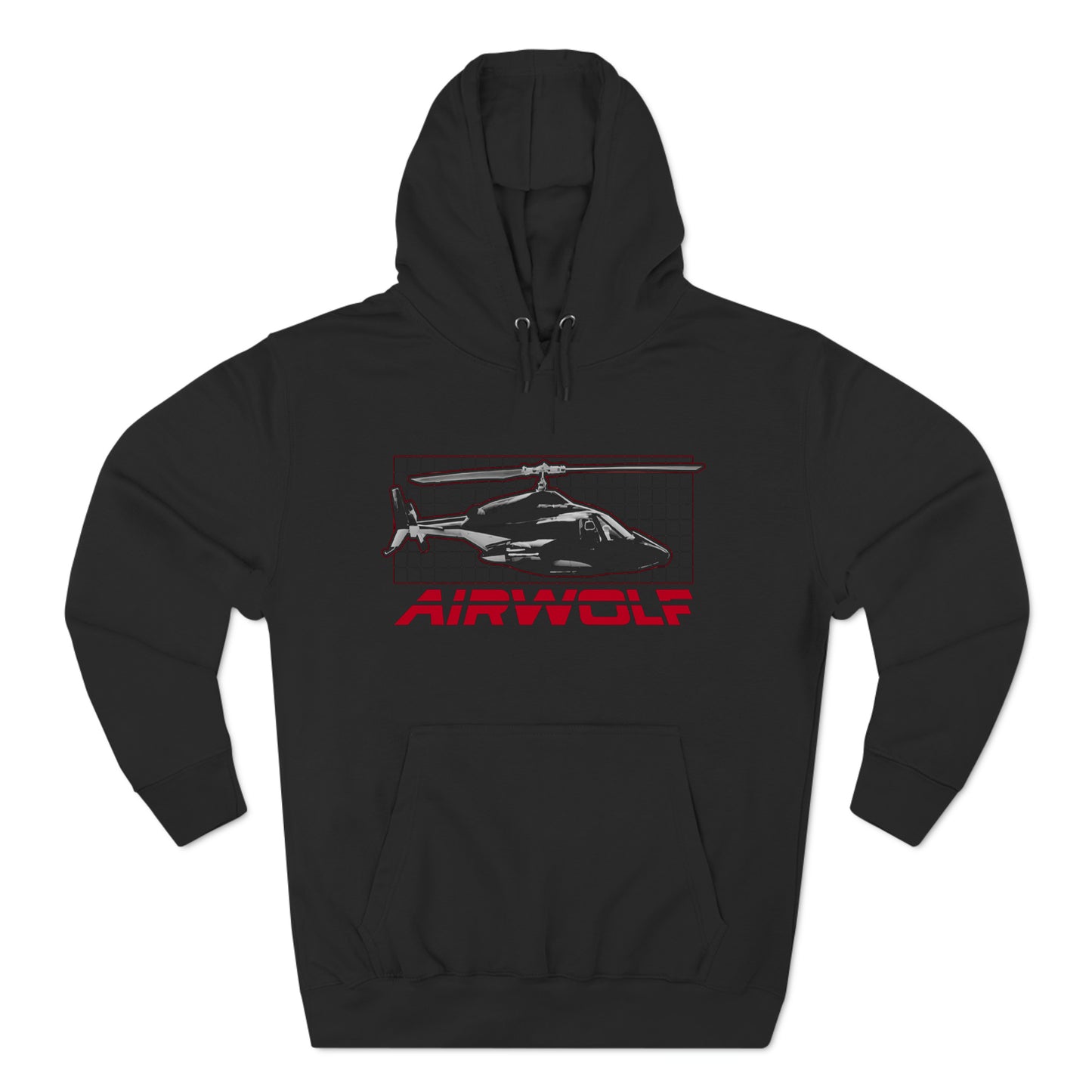 Airwolf Air Wolf Retro TV Series Show Black Hoodie Sweatshirt Size S to 3XL