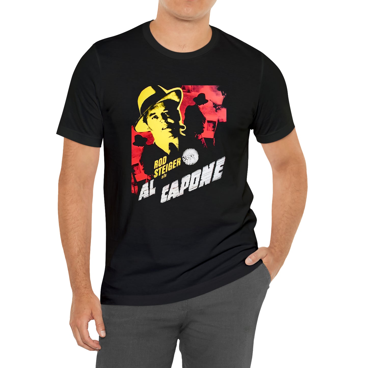 Al Capone American Mafia Gangster Movie Black T-Shirt Size S to 3XL