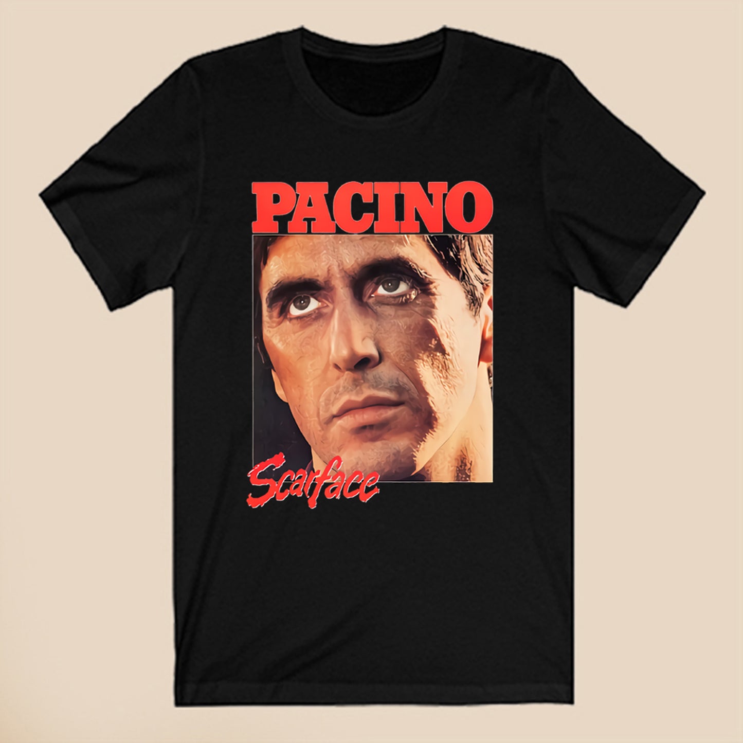 Al Pacino Scarface American Crime Drama Film Logo Symbol Black T-Shirt Size S to 3XL
