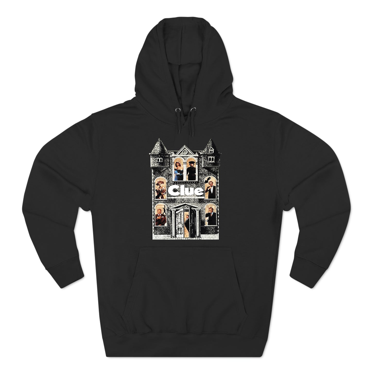 CLUE American Comedy Mystery Movies Logo Black Hoodie Sweatshirt Size S to 3XL