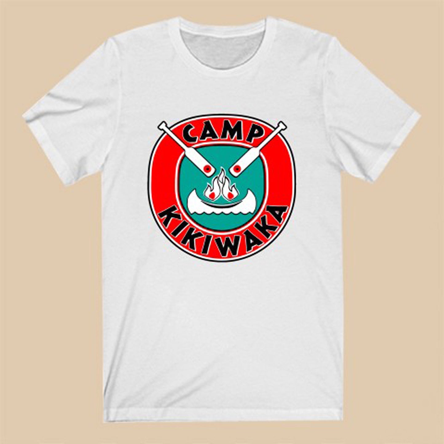 Camp Kikiwaka Tv Series Logo Symbol White T-Shirt Size S to 3XL