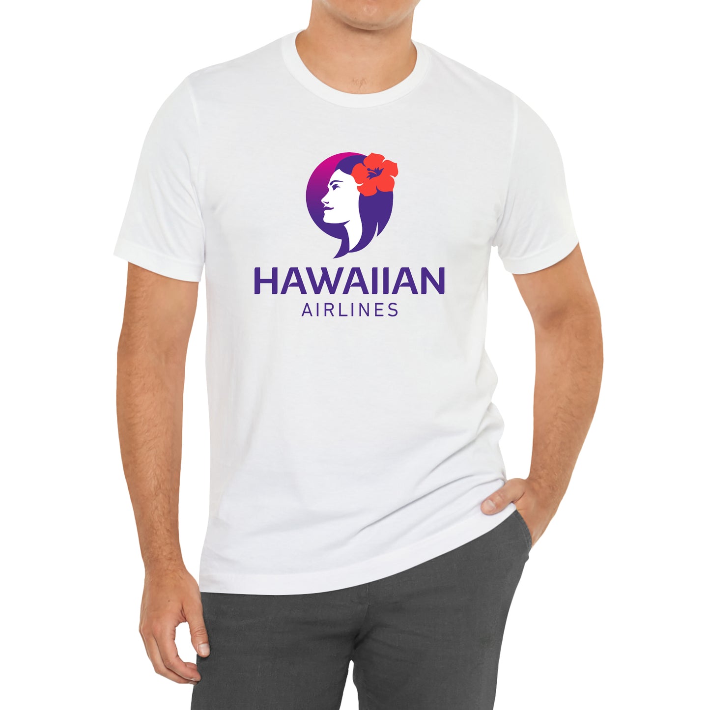 Hawaiian Airlines Logo T-Shirt Size S to 3XL