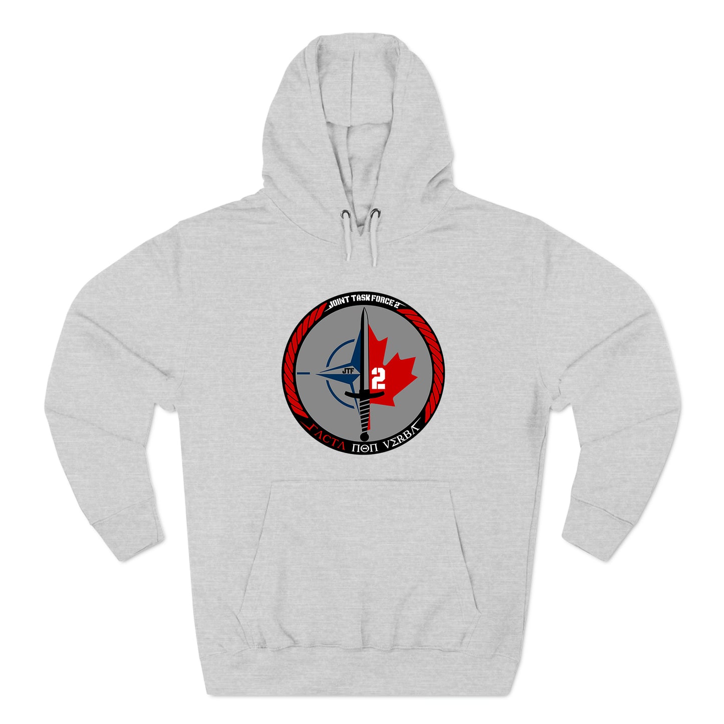 JTF2 Joint Task Force Canada Logo Grey Hoodie Sweatshirt Size S to 3XL