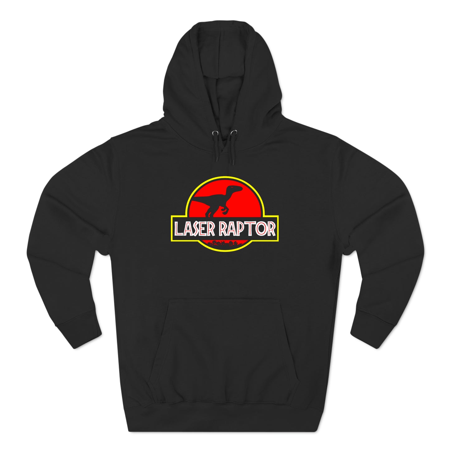 Kung Fury Movie Laser Raptor Logo Black Hoodie Sweatshirt Size S to 3XL