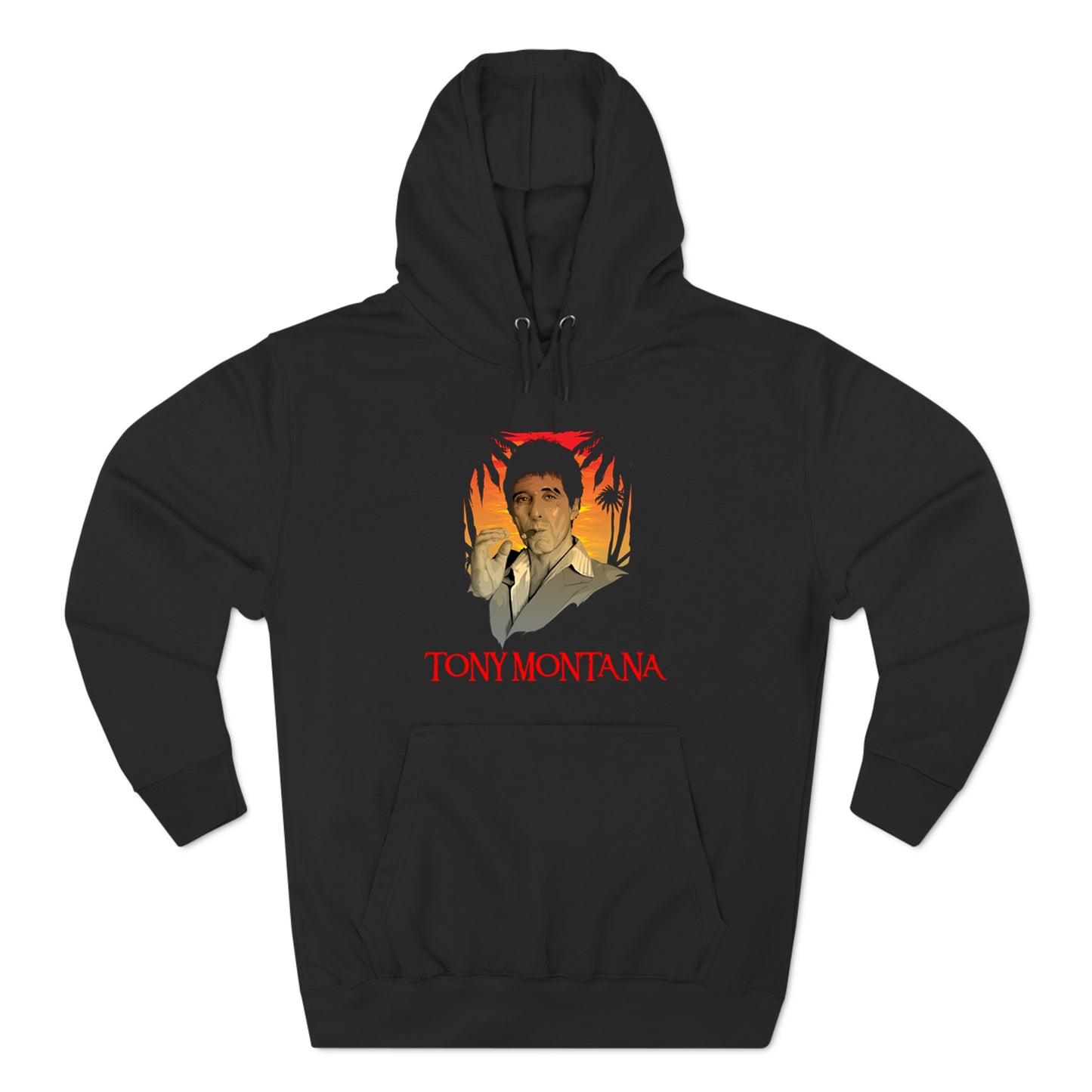 SCARFACE TONY MONTANA CULT MOVIE Logo Black Hoodie Sweatshirt Size S to 3XL