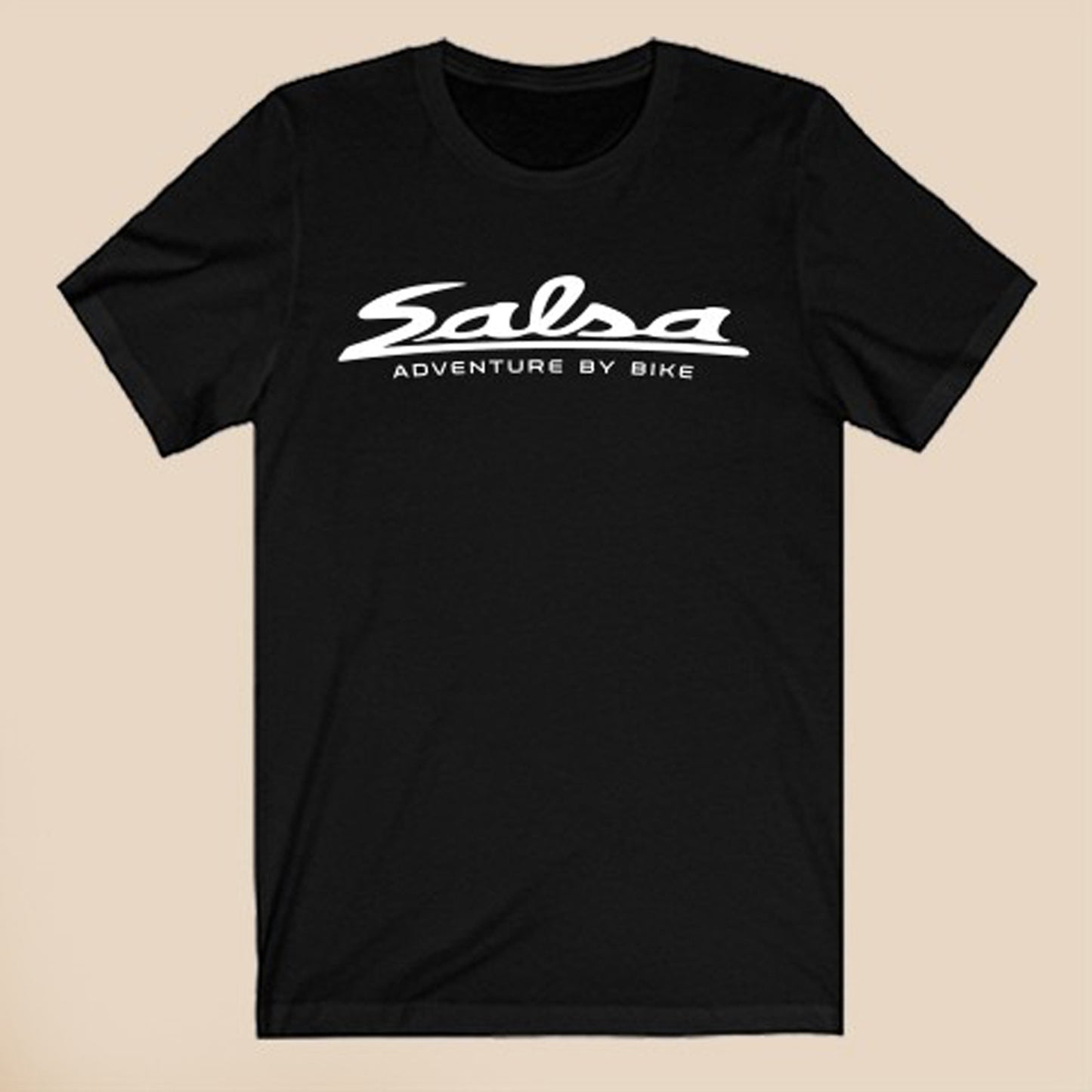 Salsa Adventure by Bike Bicycle Logo Symbol Black T-Shirt Size S to 3XL