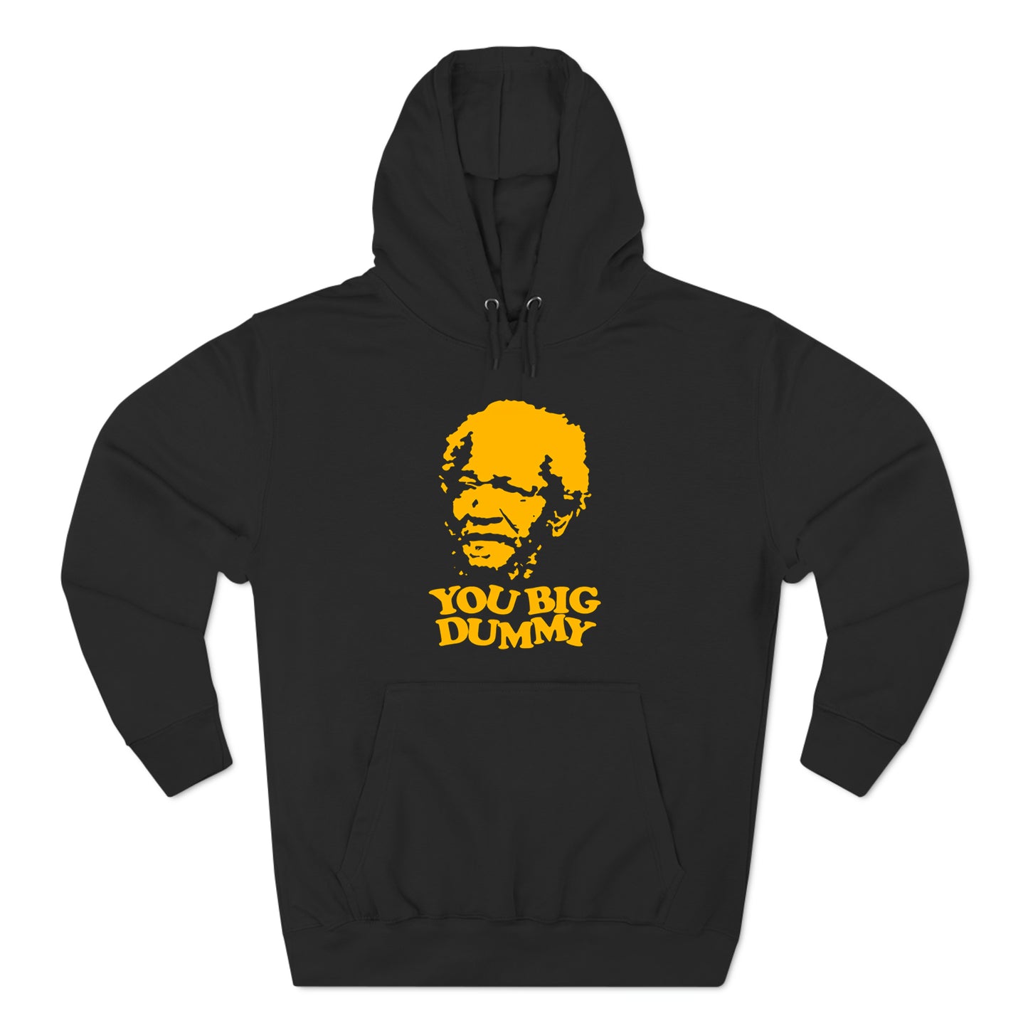 Sanford and Son Redd Foxx You Big Dummy Slogan Logo Black Hoodie Sweatshirt Size S to 3XL
