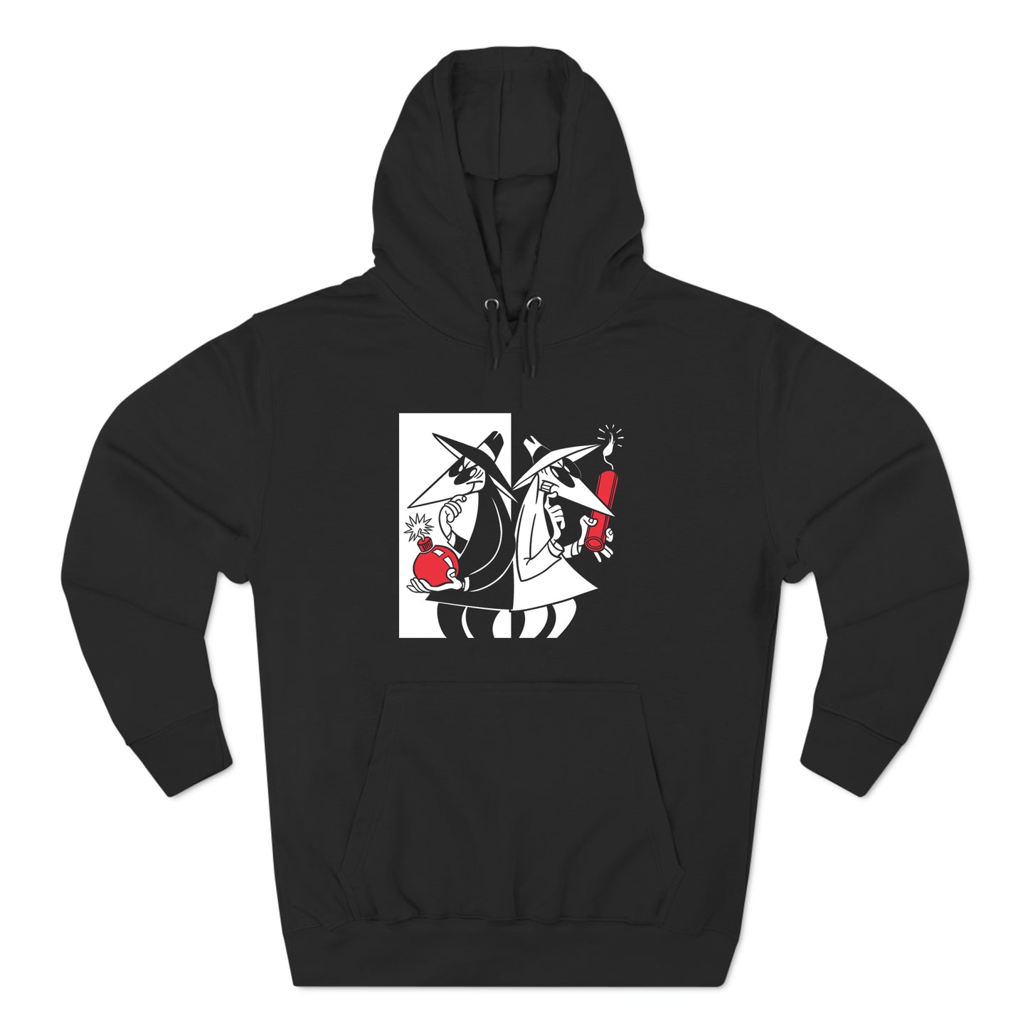 Spy vs Spy Megazine Logo Black Hoodie Sweatshirt Size S to 3XL