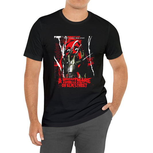 A Nightmare on Elm Street Horror Movie Black T-Shirt Size S to 3XL