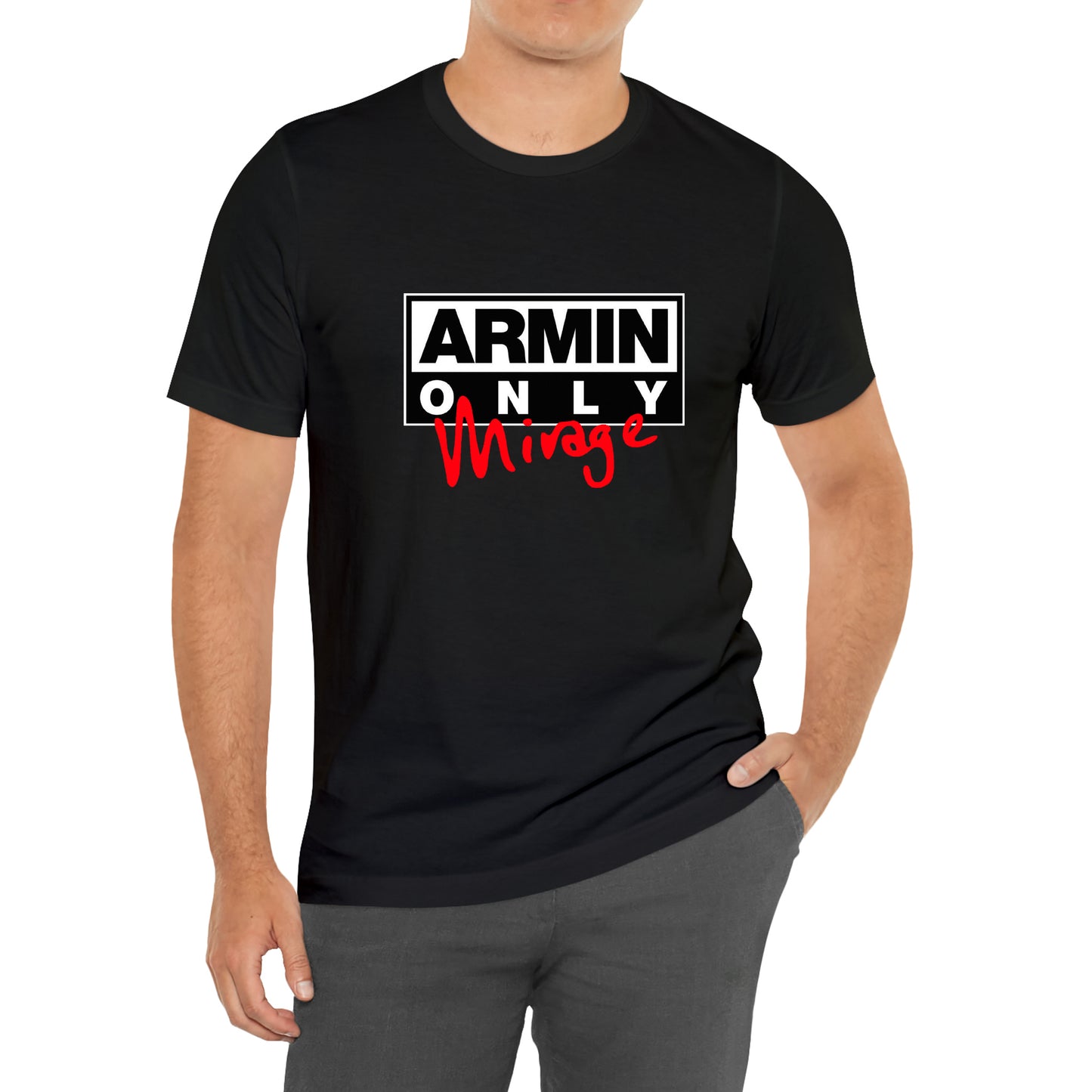 ARMIN ONLY Dutch DJ and Record Producer Mirage Logo Symbol Black T-Shirt Size S to 3XL