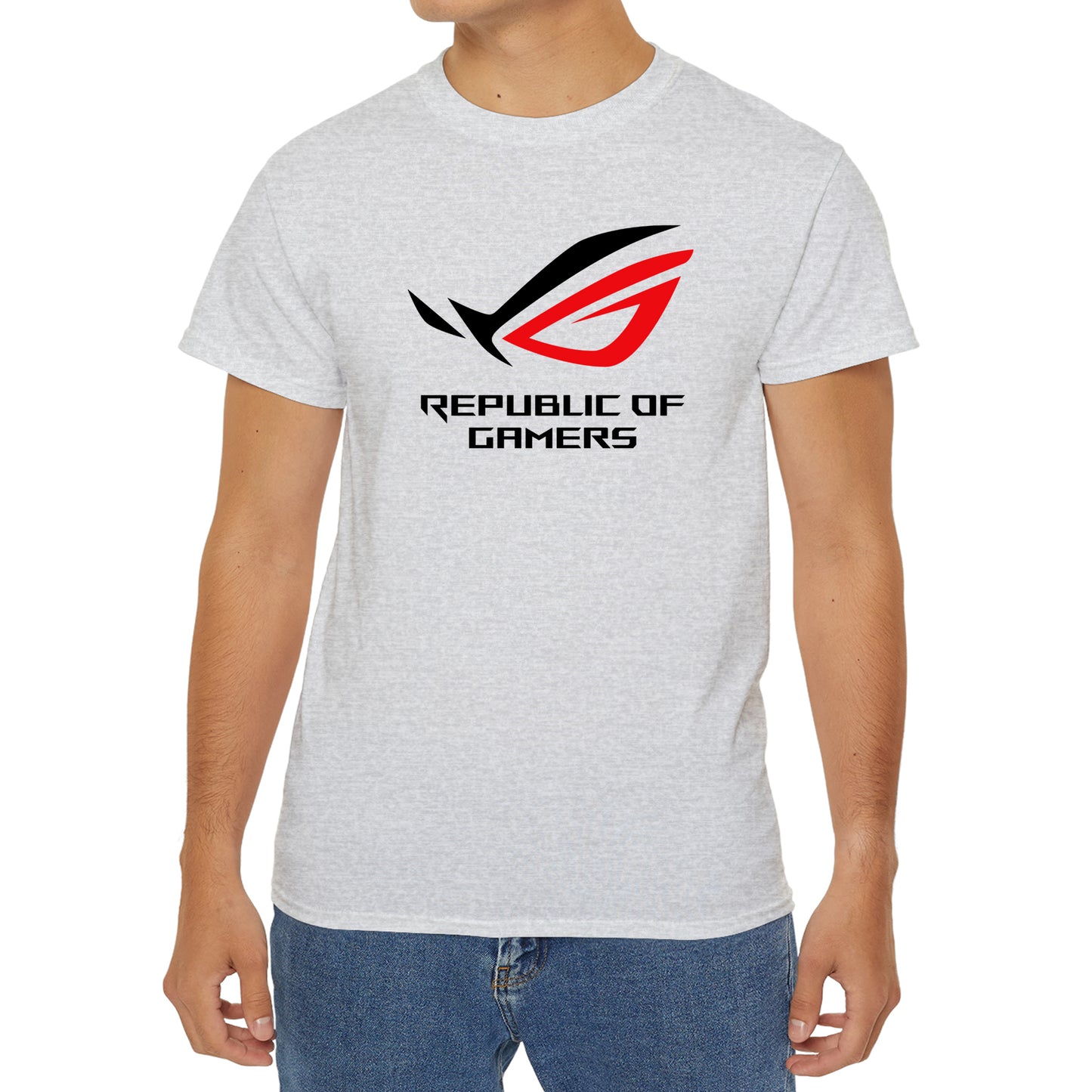 ASUS ROG Republic of Gamers Gaming Logo T-Shirt Size S to 3XL