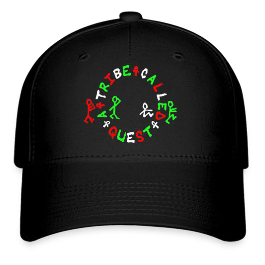 A Tribe Called Quest American Hip Hop Group Logo Symbol Black Baseball Cap Hat Size Adult S/M and L/XL