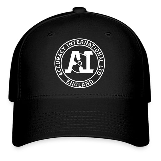 Accuracy International Guns Firearms Logo Symbol Black Baseball Cap Hat Size Adult S/M and L/XL