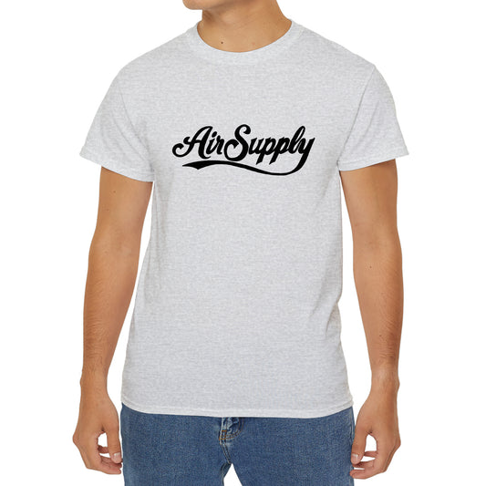Air Supply Australian Soft Rock Group Black Logo Symbol T-Shirt Size S to 3XL