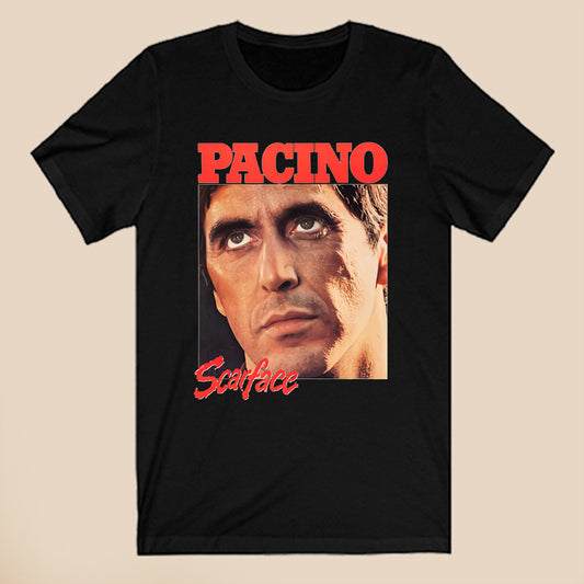 Al Pacino Scarface American Crime Drama Film Logo Symbol Black T-Shirt Size S to 3XL