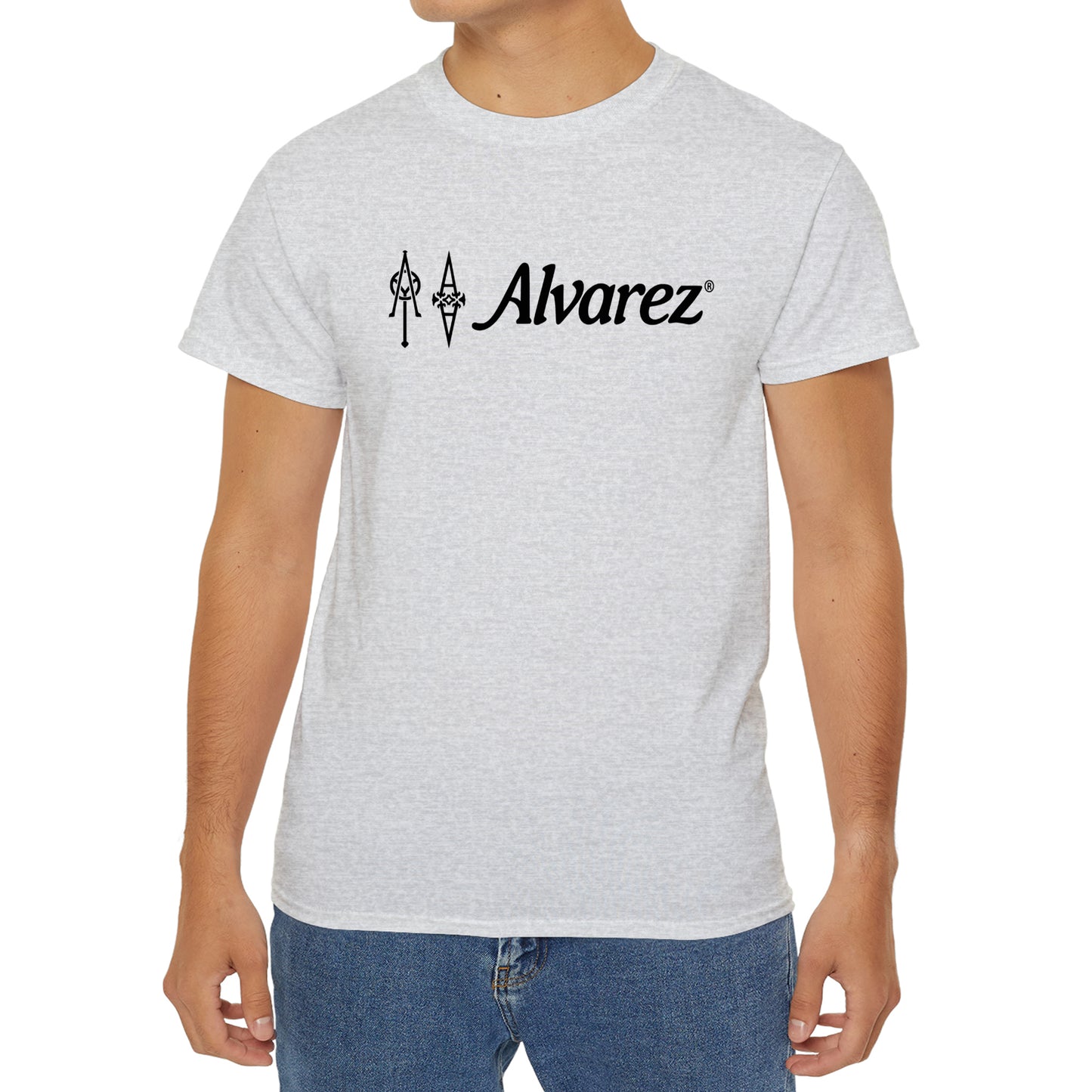 Alvarez Guitar Bass Music Logo T-Shirt Size S to 3XL