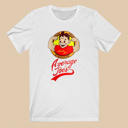 Average Joe's Gym Logo Symbol White T-Shirt Size S to 3XL