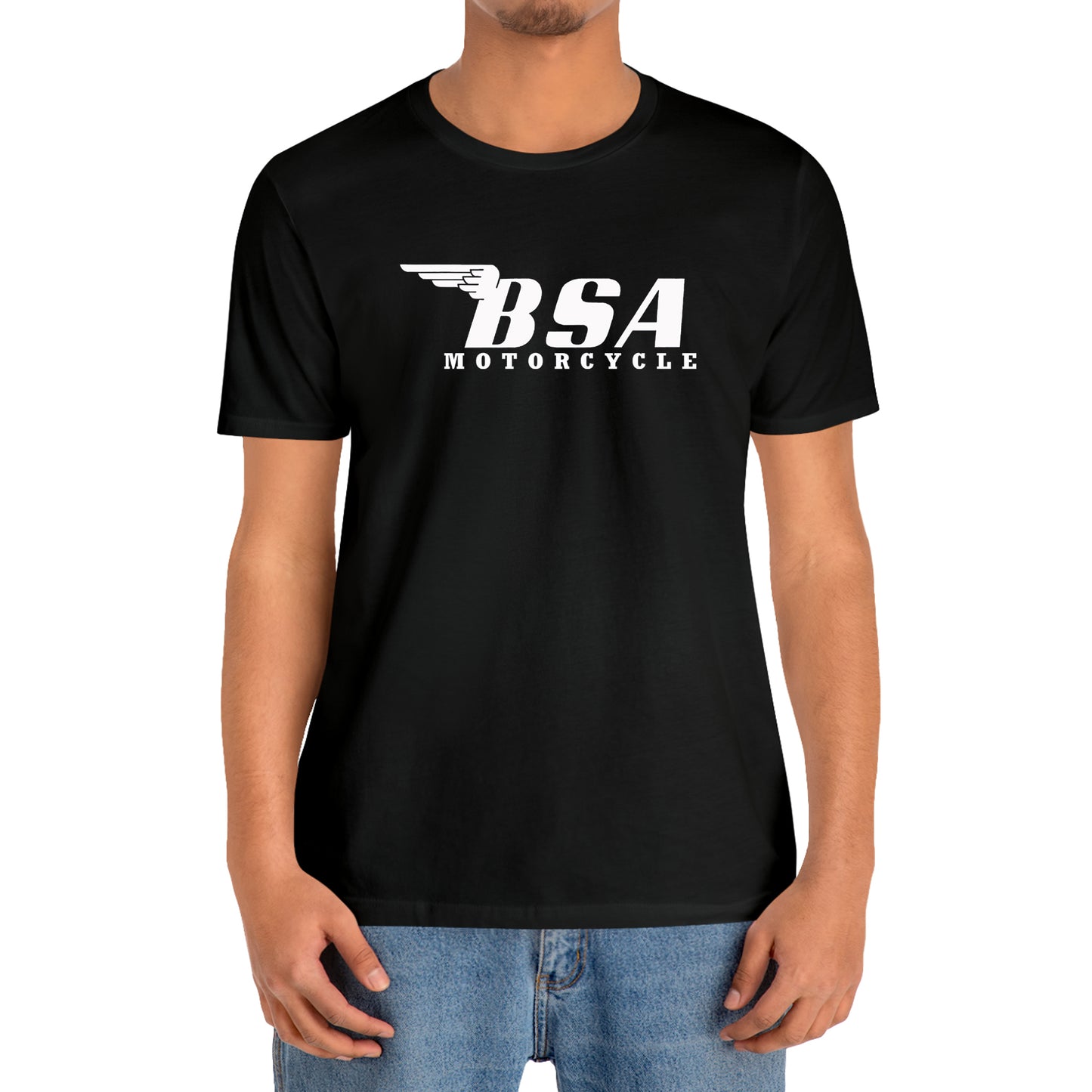 BSA Simple Motorcycle Logo T-Shirt Size S to 3XL