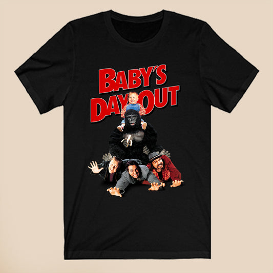 Baby's Day Out Retro Movie Logo Symbol Black T-Shirt Size S to 3XL
