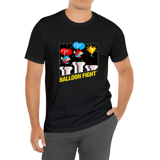 Balloon Fight Video Game Logo T-Shirt Size S to 3XL