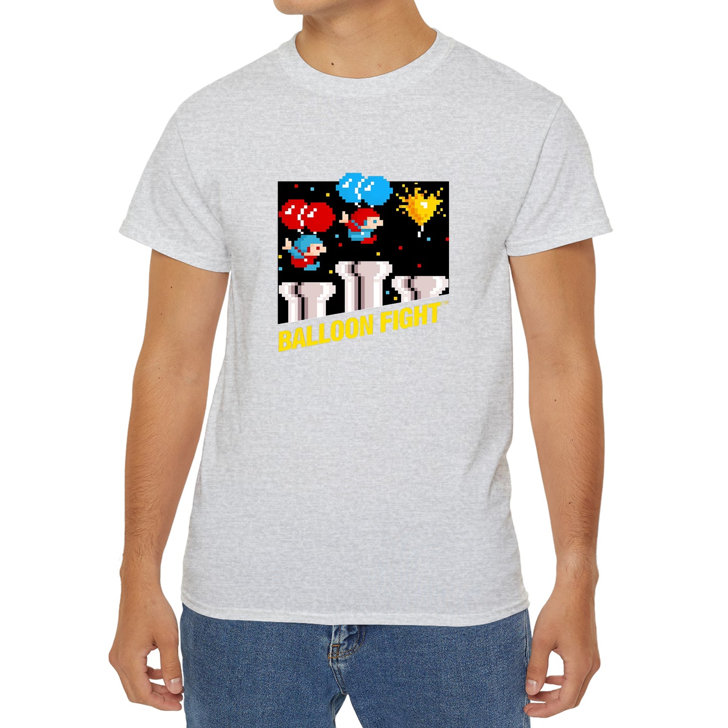 Balloon Fight Video Game Logo T-Shirt Size S to 3XL