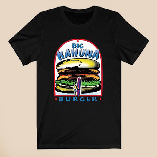 Big Kahuna Burger Pulp Fiction Logo Symbol Black T-Shirt Size S to 3XL