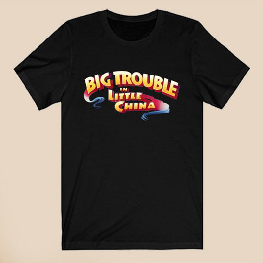 Big Trouble In Little China Logo Symbol Black T-Shirt Size S to 3XL