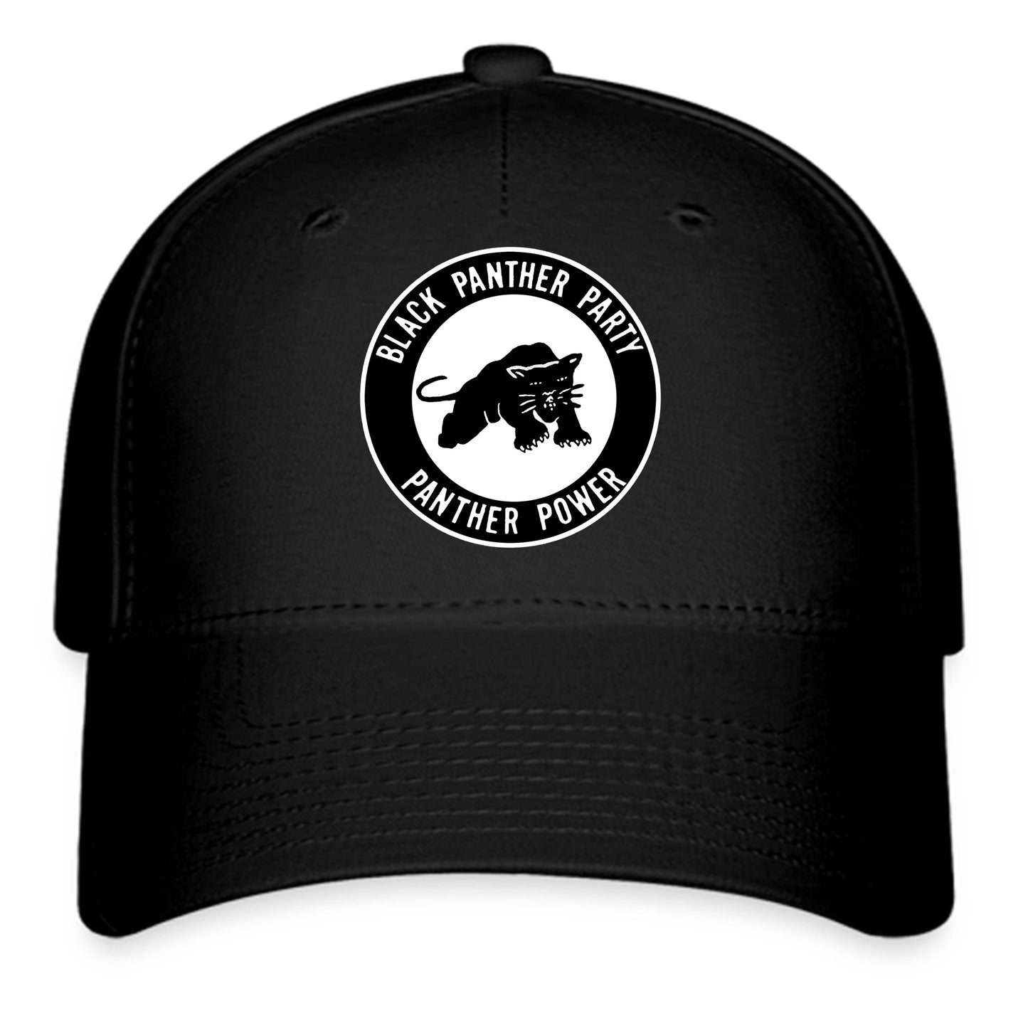 Black Panther Party Logo Symbol Black Baseball Cap Hat Size Adult S/M and L/XL