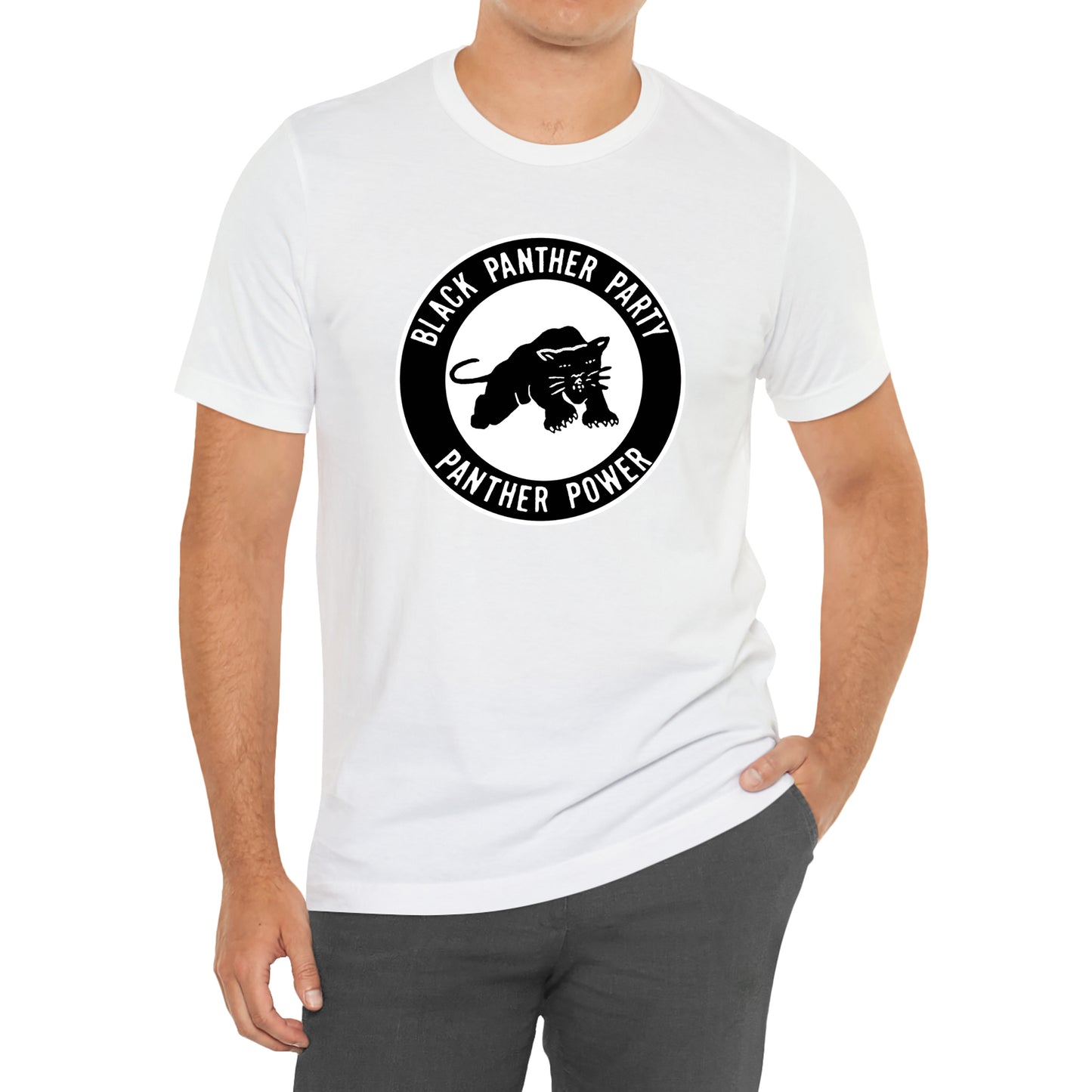 Black Panther Party Logo Symbol T-Shirt Size S to 3XL