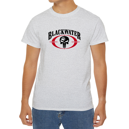 Blackwater Skull Logo Grey T-Shirt Size S to 3XL