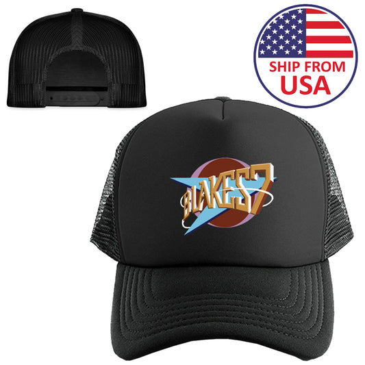 Blakes7 Blakes 7 Logo TV Series Show Symbol Black Trucker Hat Cap