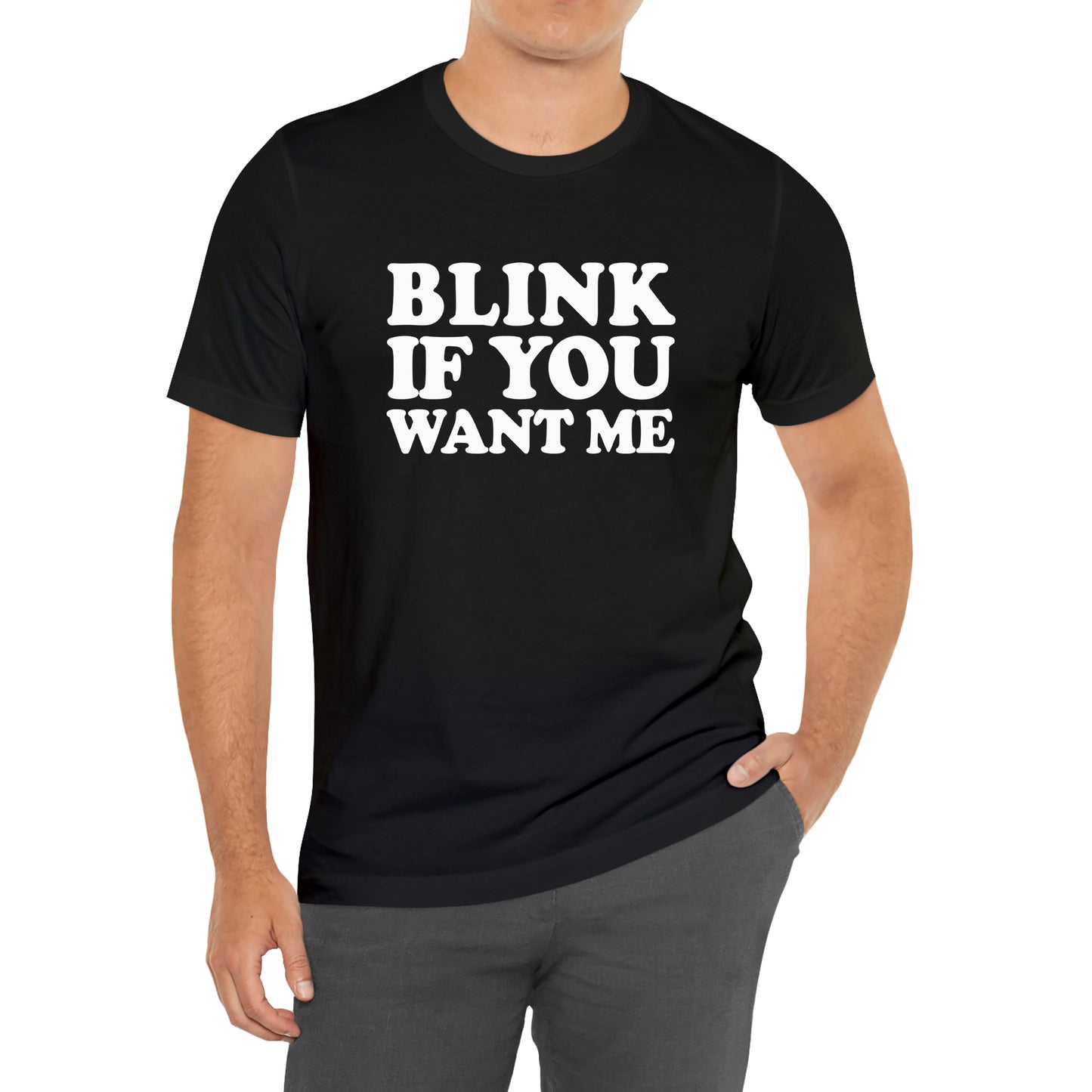 Blink Me If You Want Me Kenny Powers Black T-Shirt Size S to 3XL