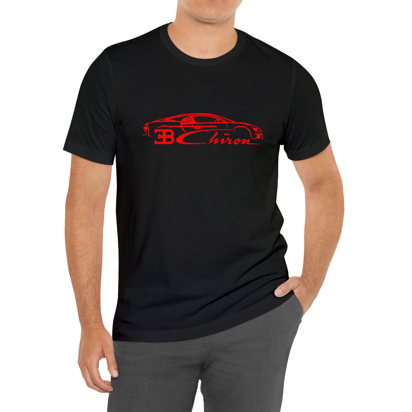 Bugatti Chiron Racing Logo T-Shirt Size S to 3XL