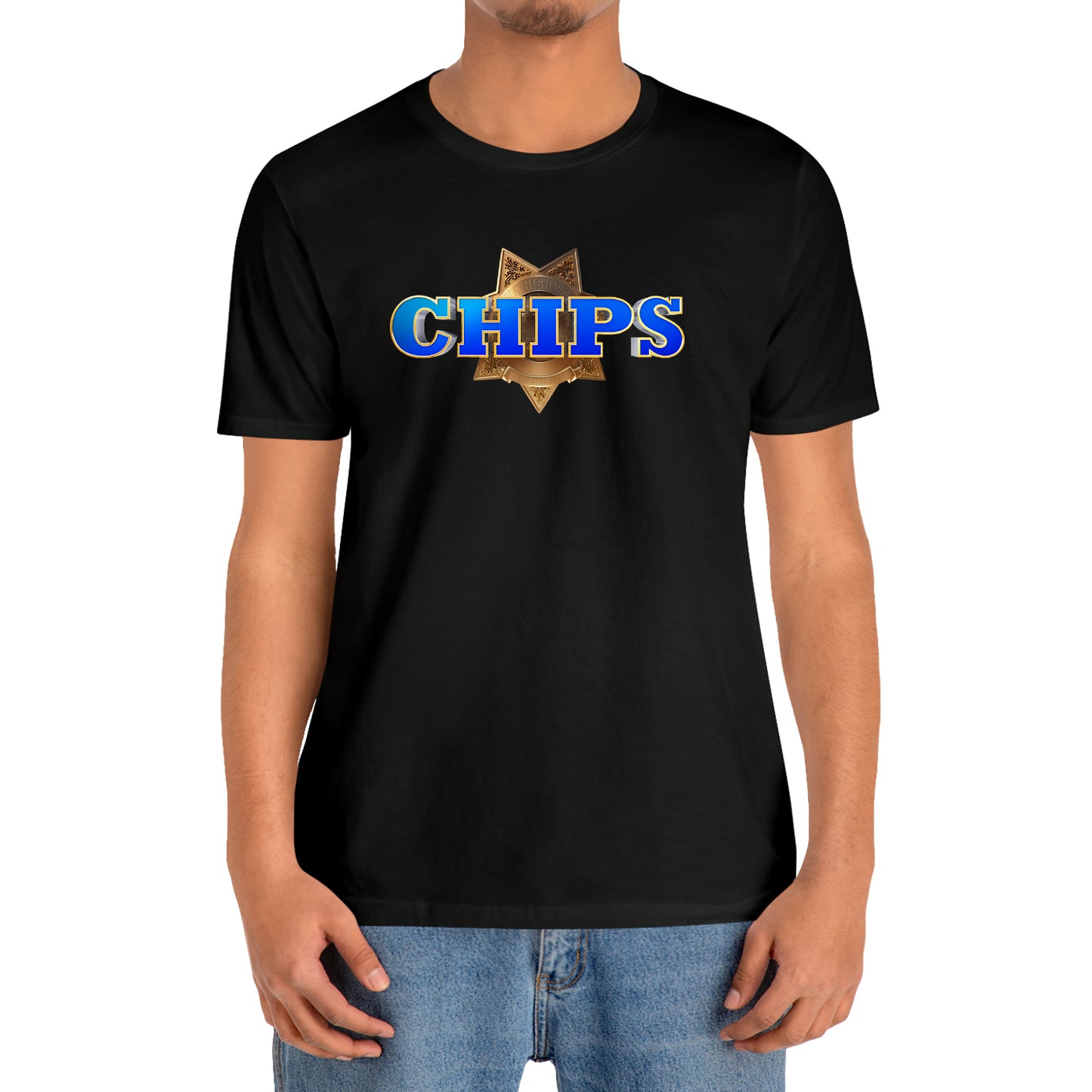 CHIPS Police Movie Badge Logo T-Shirt Size S to 3XL