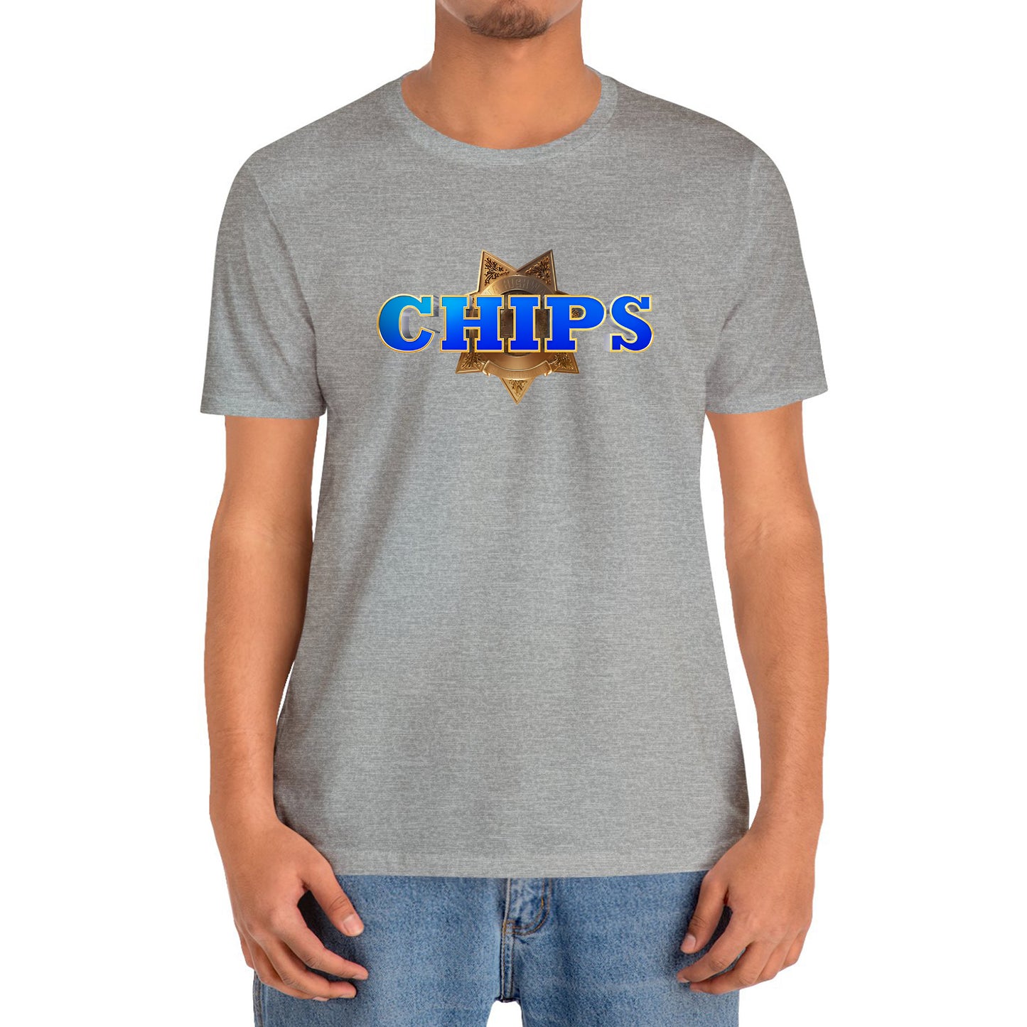 CHIPS Police Movie Badge Logo T-Shirt Size S to 3XL