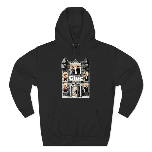 CLUE American Comedy Mystery Movies Logo Black Hoodie Sweatshirt Size S to 3XL