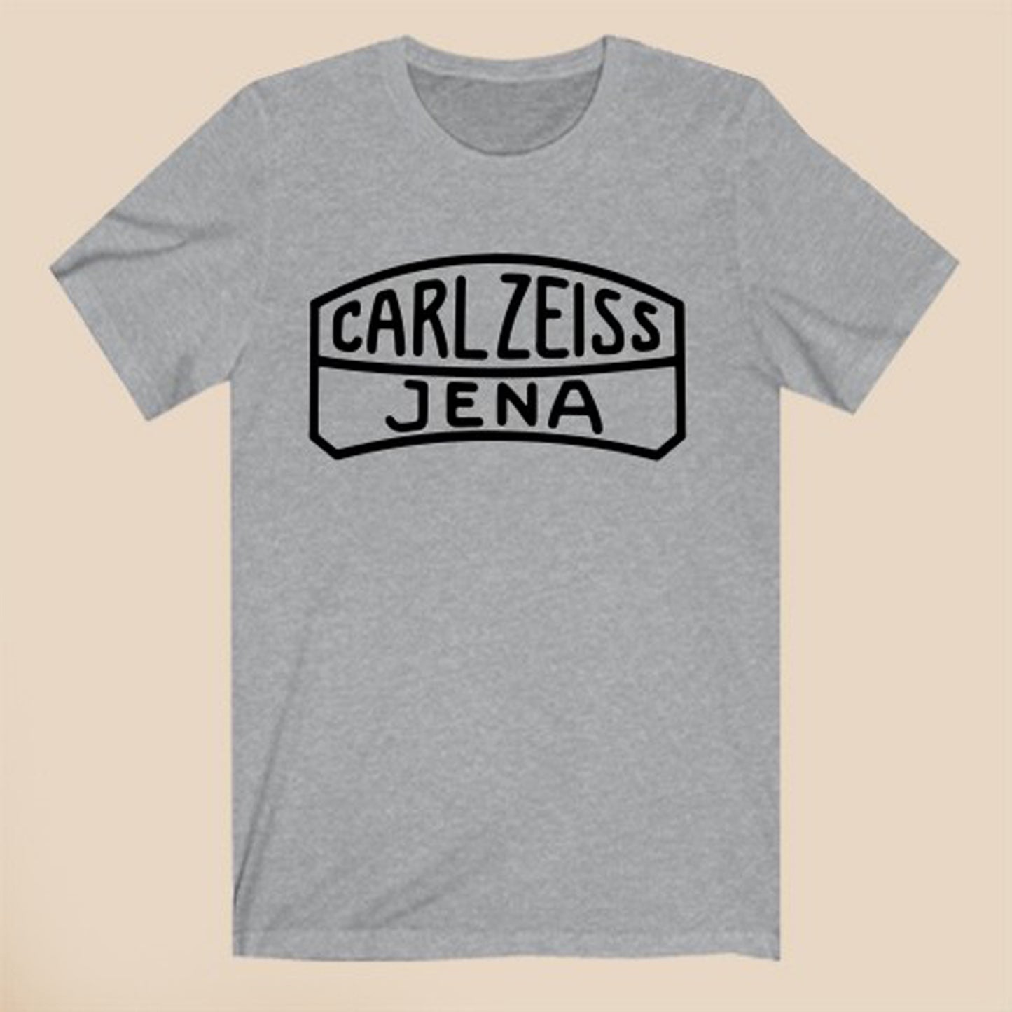 Carl Zeiss Jena German Football Club Logo Symbol Gray T-Shirt Size S to 3XL
