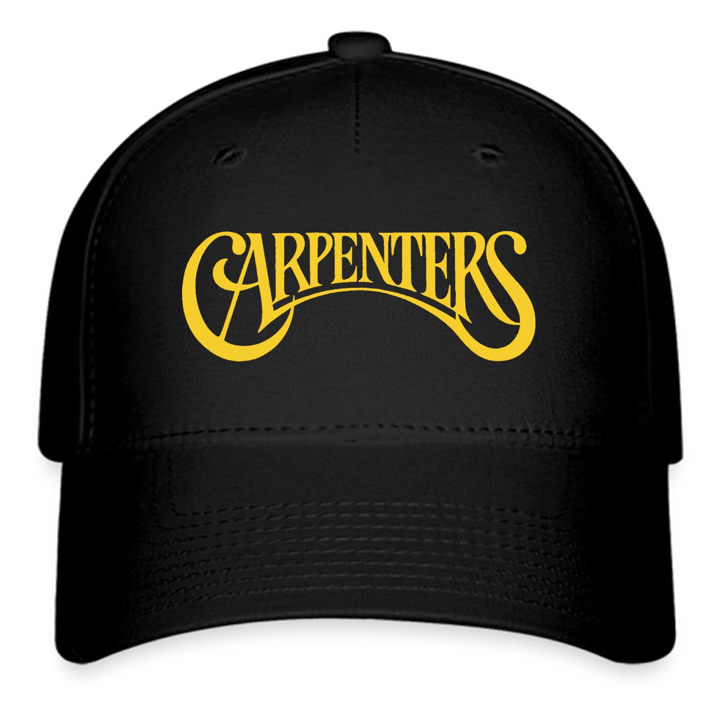 Carpenters American Vocal And Instrumental Duo Logo Symbol Black Baseball Cap Hat Size Adult S/M and L/XL