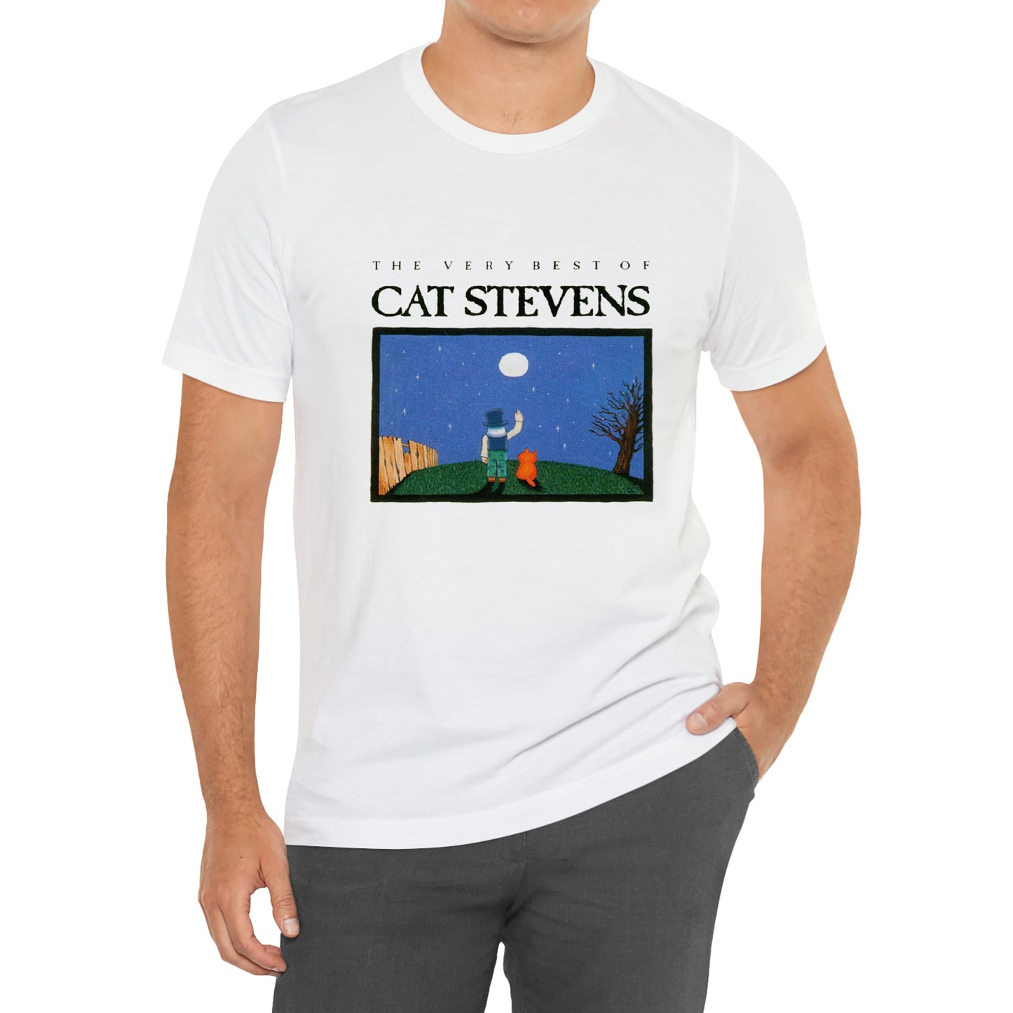 Cat Stevens British Singer And Songwriter The Very Best of Logo Symbol White T-Shirt Size S to 3XL