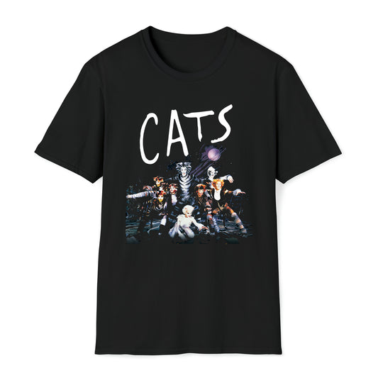 Cats Musical Broadway Movies Black T-Shirt Size S to 3XL