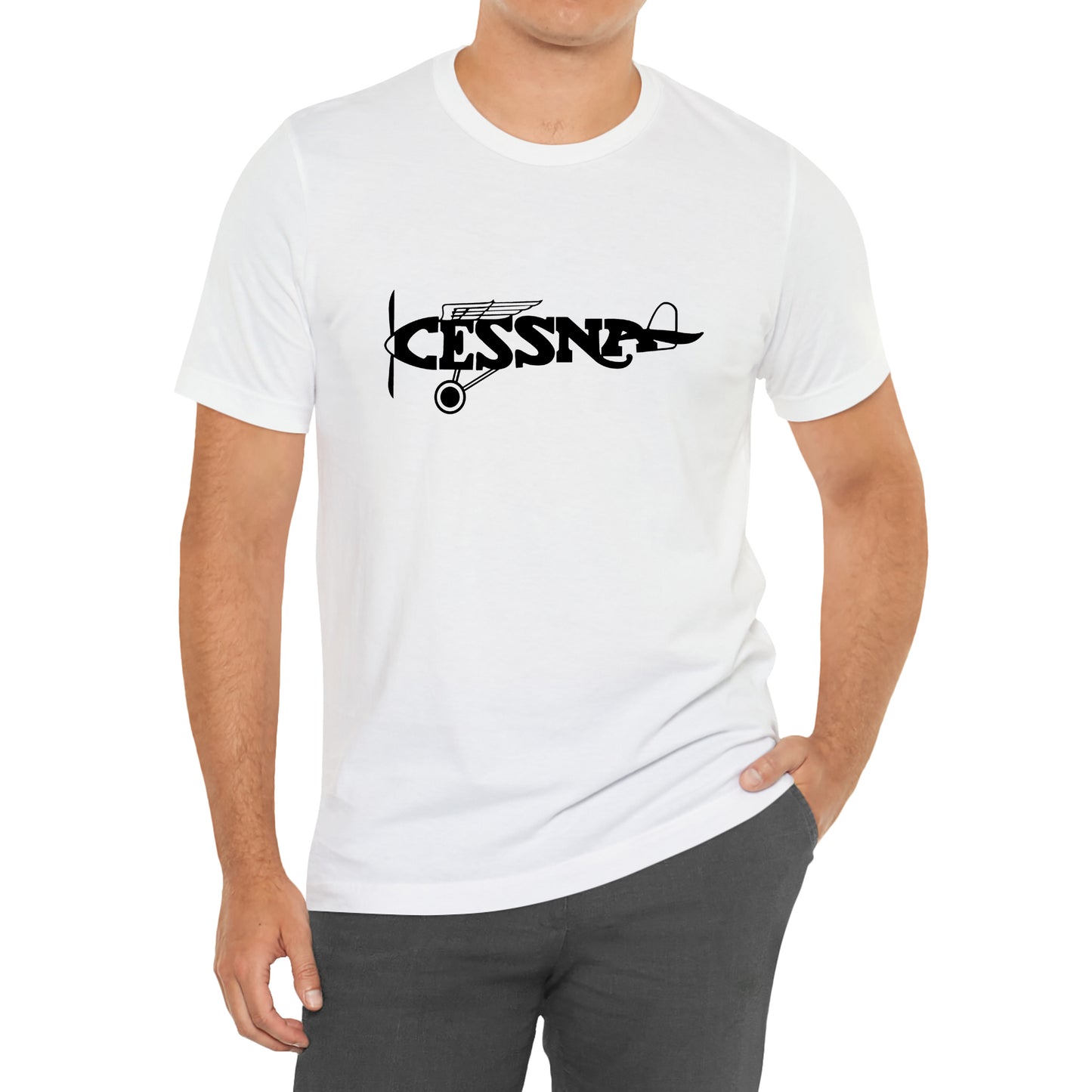 Cessna Aircraft Company Logo T-Shirt Size S to 3XL