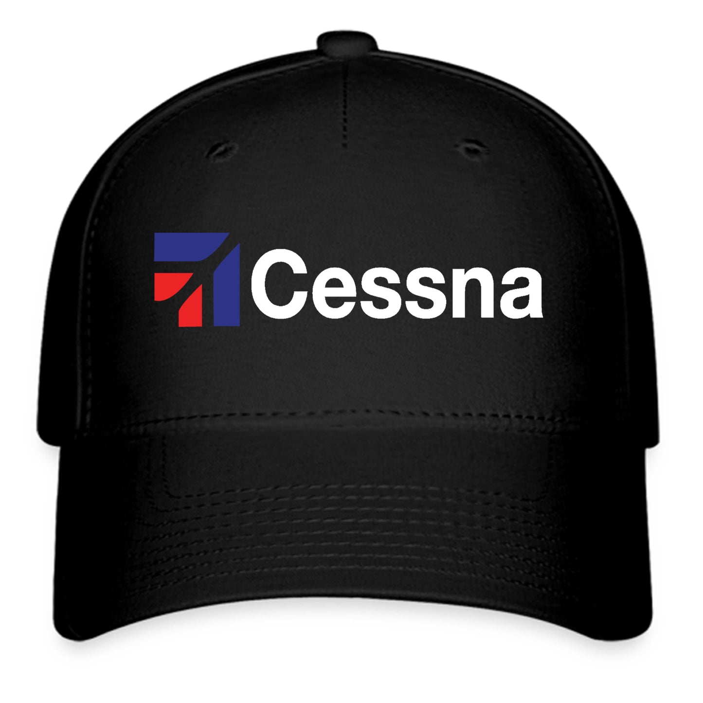 Cessna Aircraft Logo Symbol Black Baseball Cap Hat Size Adult S/M and L/XL