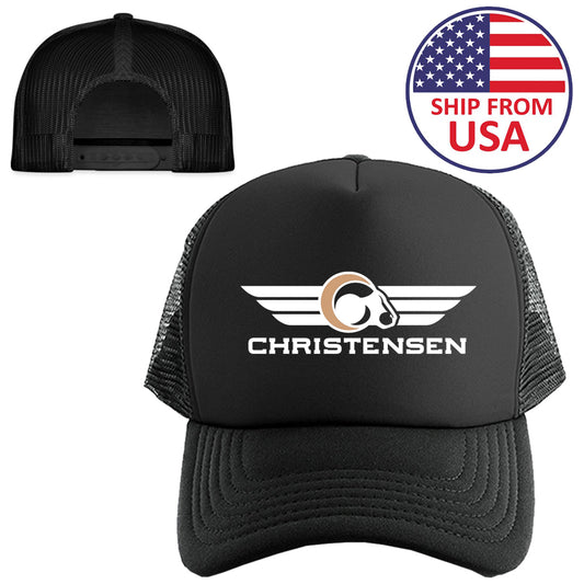 Christensen Arms Guns Firearms Logo Symbol Black Trucker Hat Cap