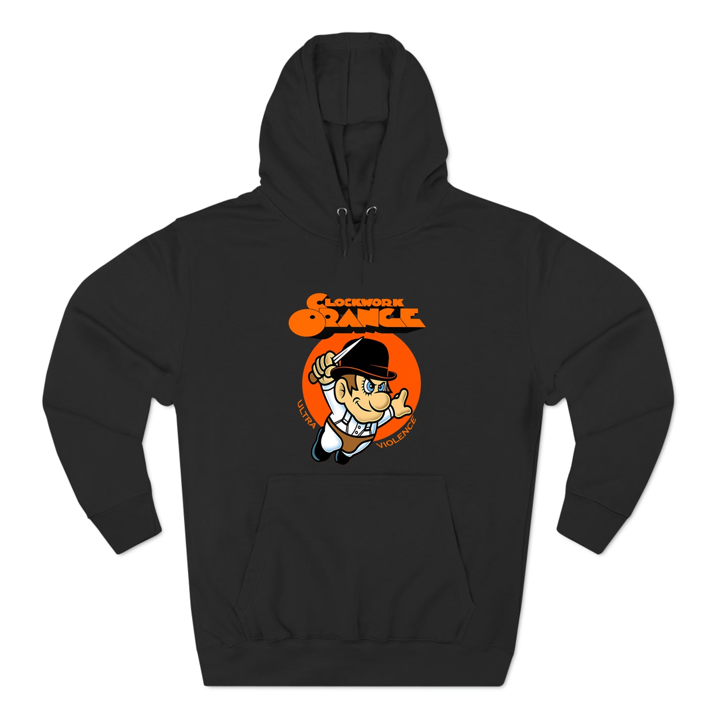 Clockwork orange Logo Black Hoodie Sweatshirt Size S to 3XL