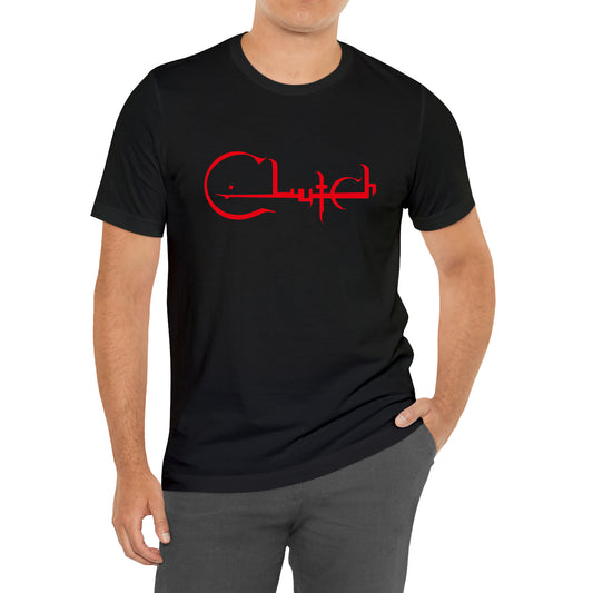 Clutch American Rock Band Simple Red Logo Symbol Black T-Shirt Size S to 3XL