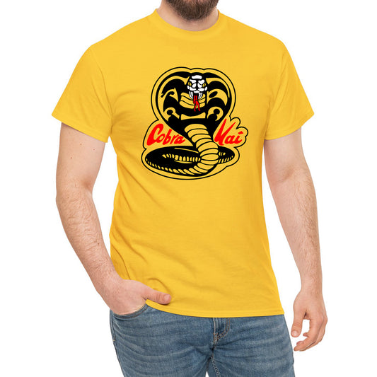 Karate Kid Cobra Kai Logo Yellow T-Shirt Size S to 3XL