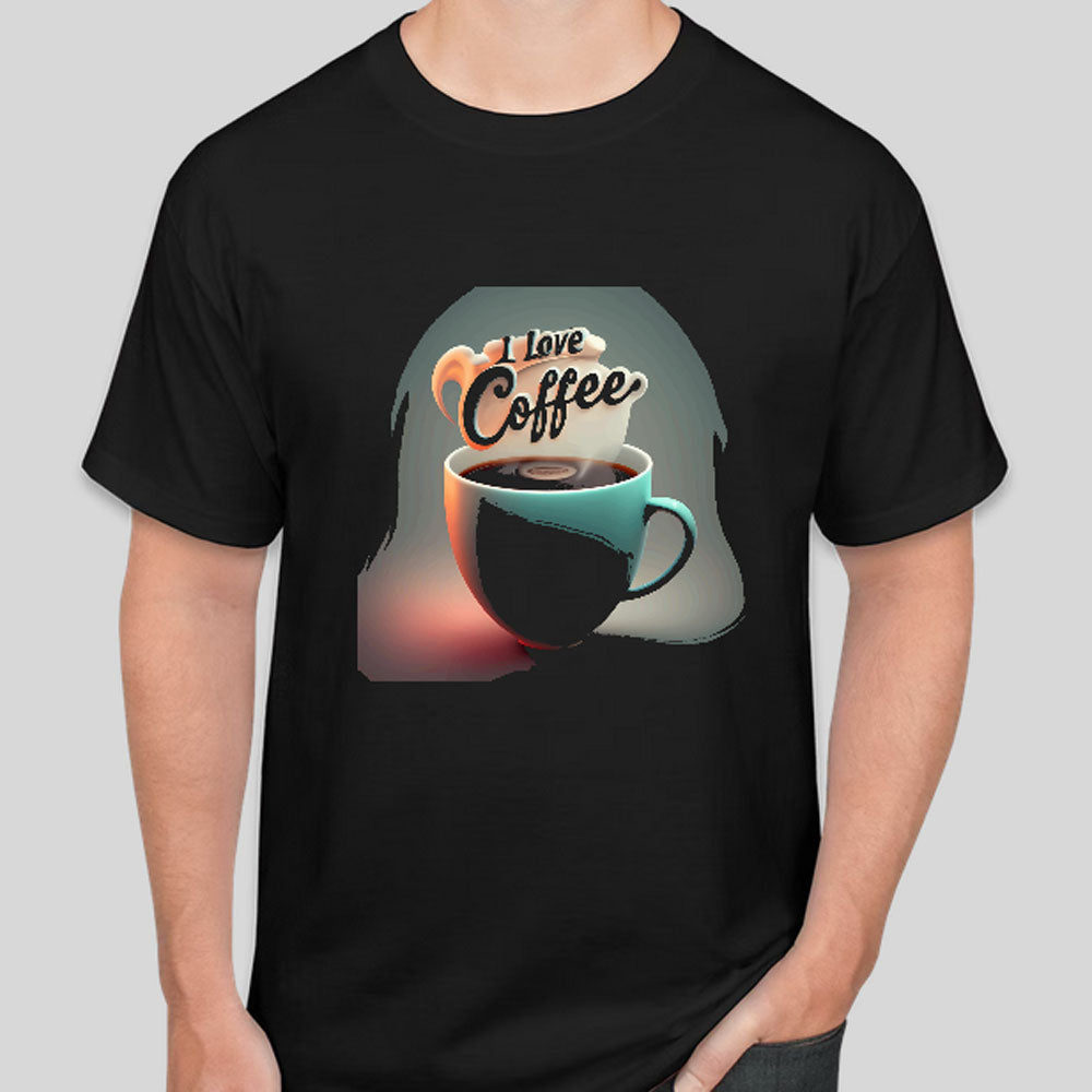 Coffee I Love T-Shirt Cartoon Tee Shirt