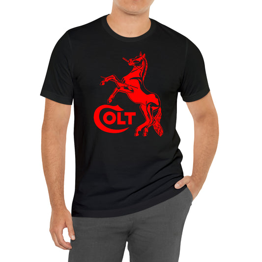 Colt Horse Guns Firearms Logo T-Shirt Size S to 3XL