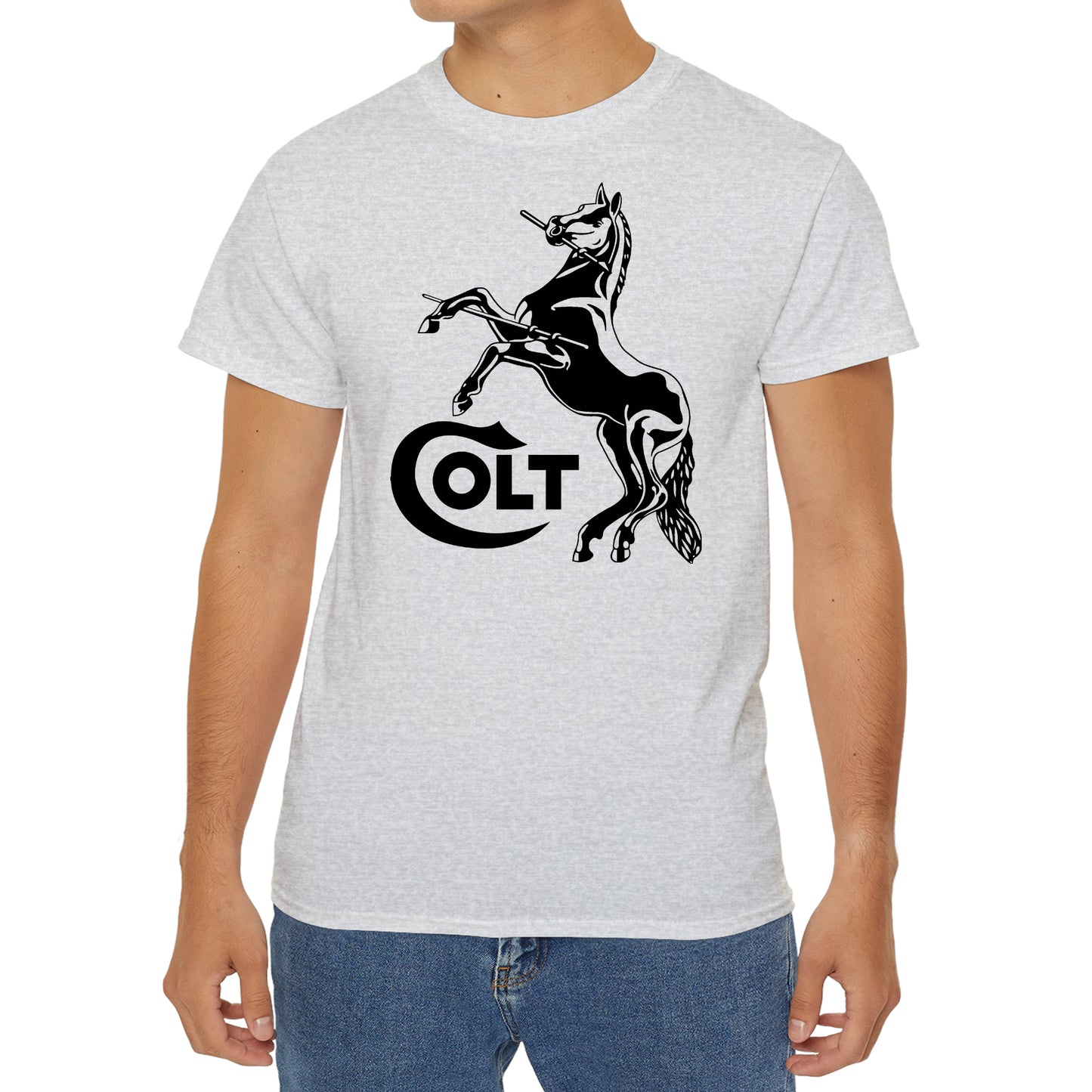 Colt Horse Guns Firearms Logo T-Shirt Size S to 3XL