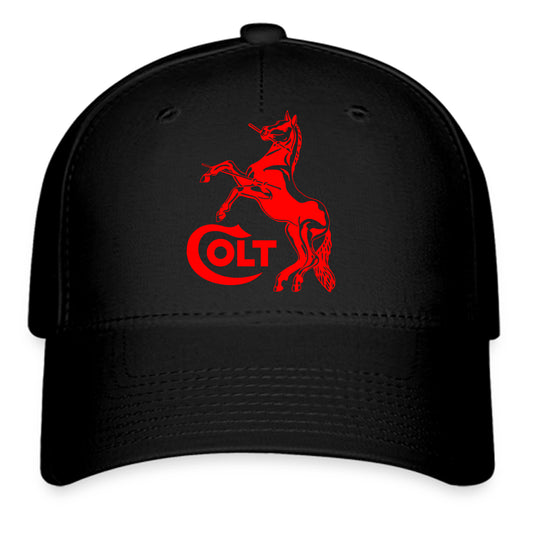 Colt Horse Guns Firearms Logo Symbol Black Baseball Cap Hat Size Adult S/M and L/XL